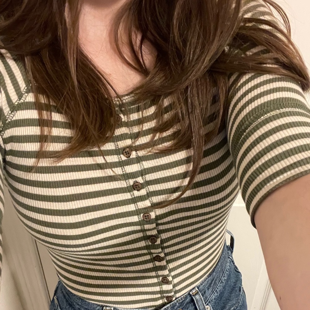 Striped long sleeve shirt